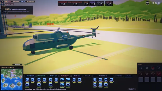 An enemy Mi-8 helicopter on the ground